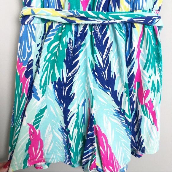 LILLY PULITZER | Strapless Belted Ritz Romper in Light As A Feather Women’s XS - Picture 9 of 11